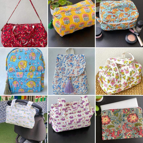 Artisanal charm for Everyone: handcrafted block-printed bags