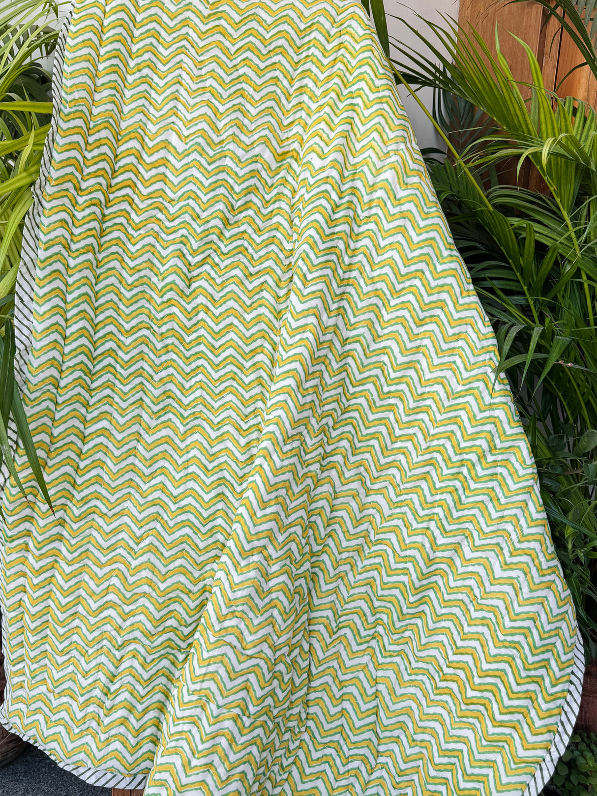 Hot Air Balloon Blockprint Kids Quilt