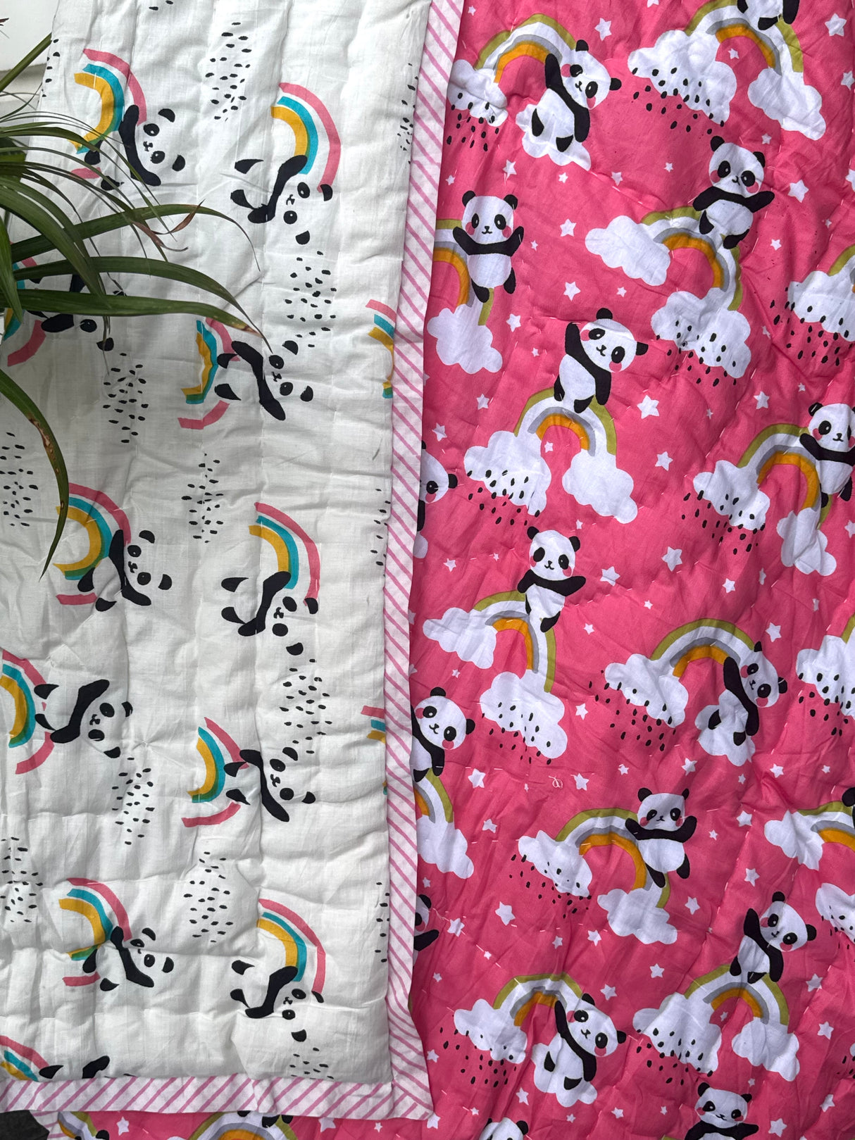 Pink Panda Kids Quilt