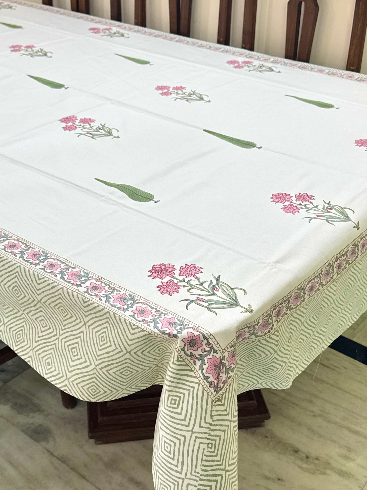 Blockprint Table Cloth 8 Seater (108*60 inches)