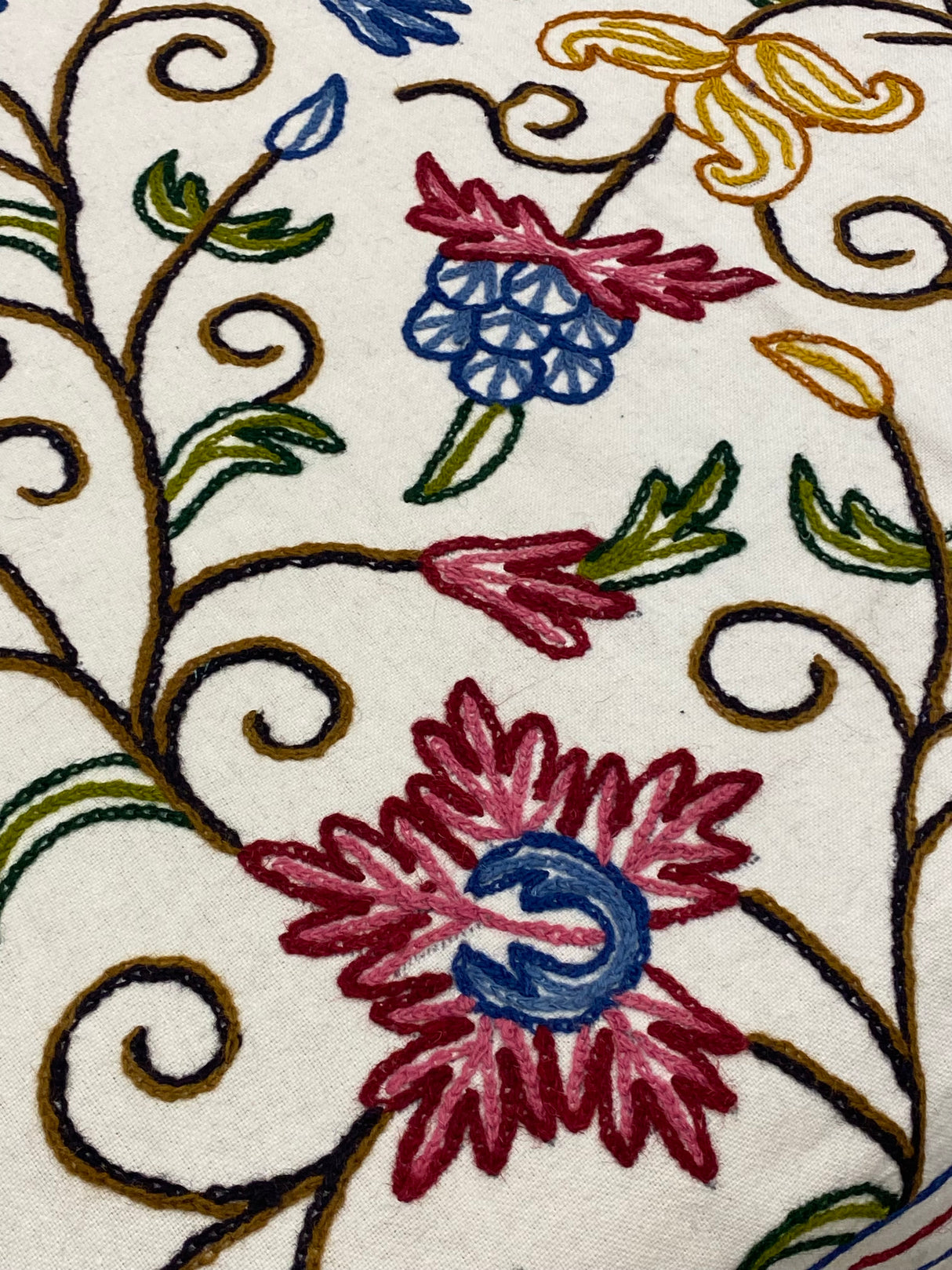 Kashmiri Embroidery Cotton Bedcover