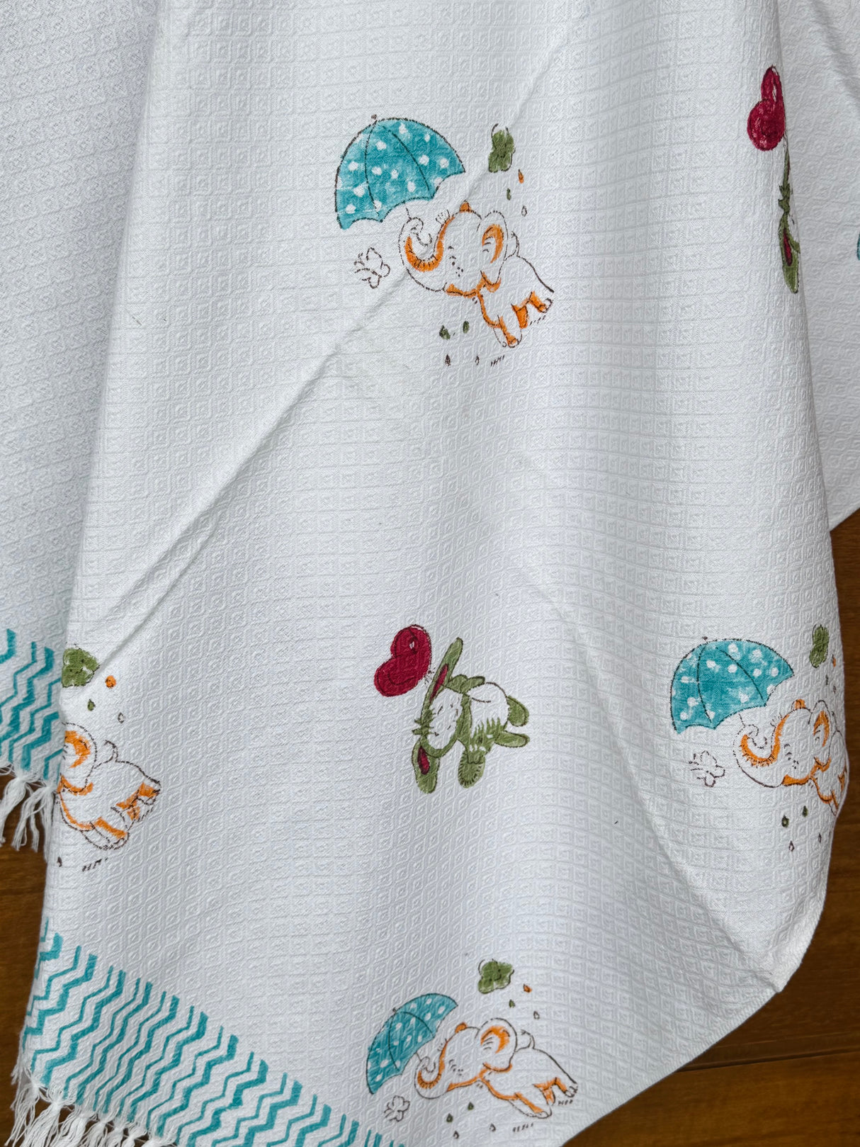 Rabbit Elephant Theme Kids Cotton Towel