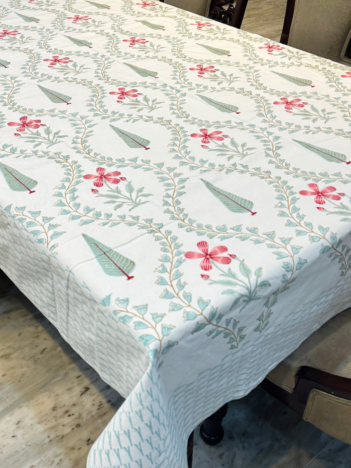 Blockprint Table Cloth 8 Seater (108*60 inches)
