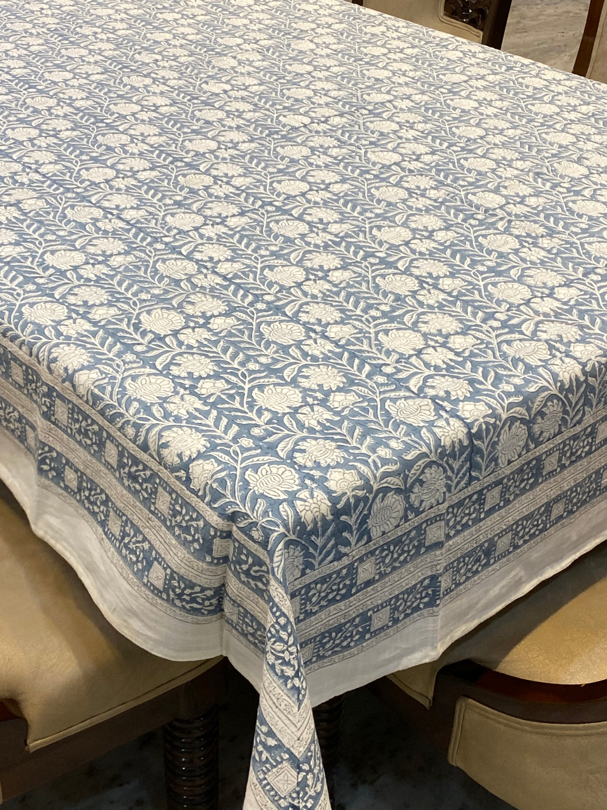 Blockprint Table Cloth 4 Seater (60*60 inches)