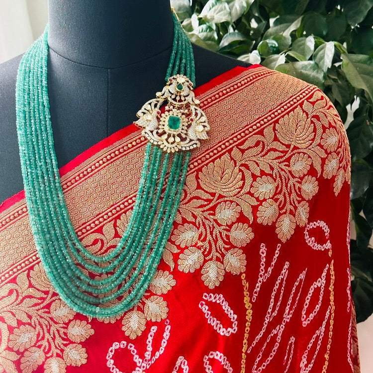 The Maharani’s Charm - Very Exclusive Necklace and Earrings made using 92.5 Silver