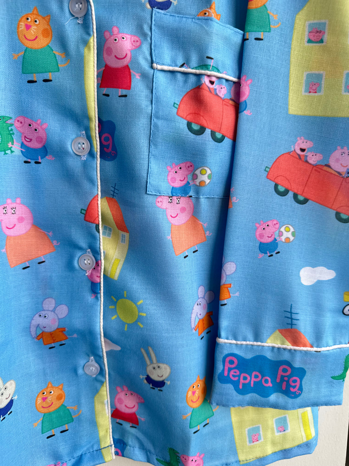 Blue Peppa Pig Family Kids Night Suit Set