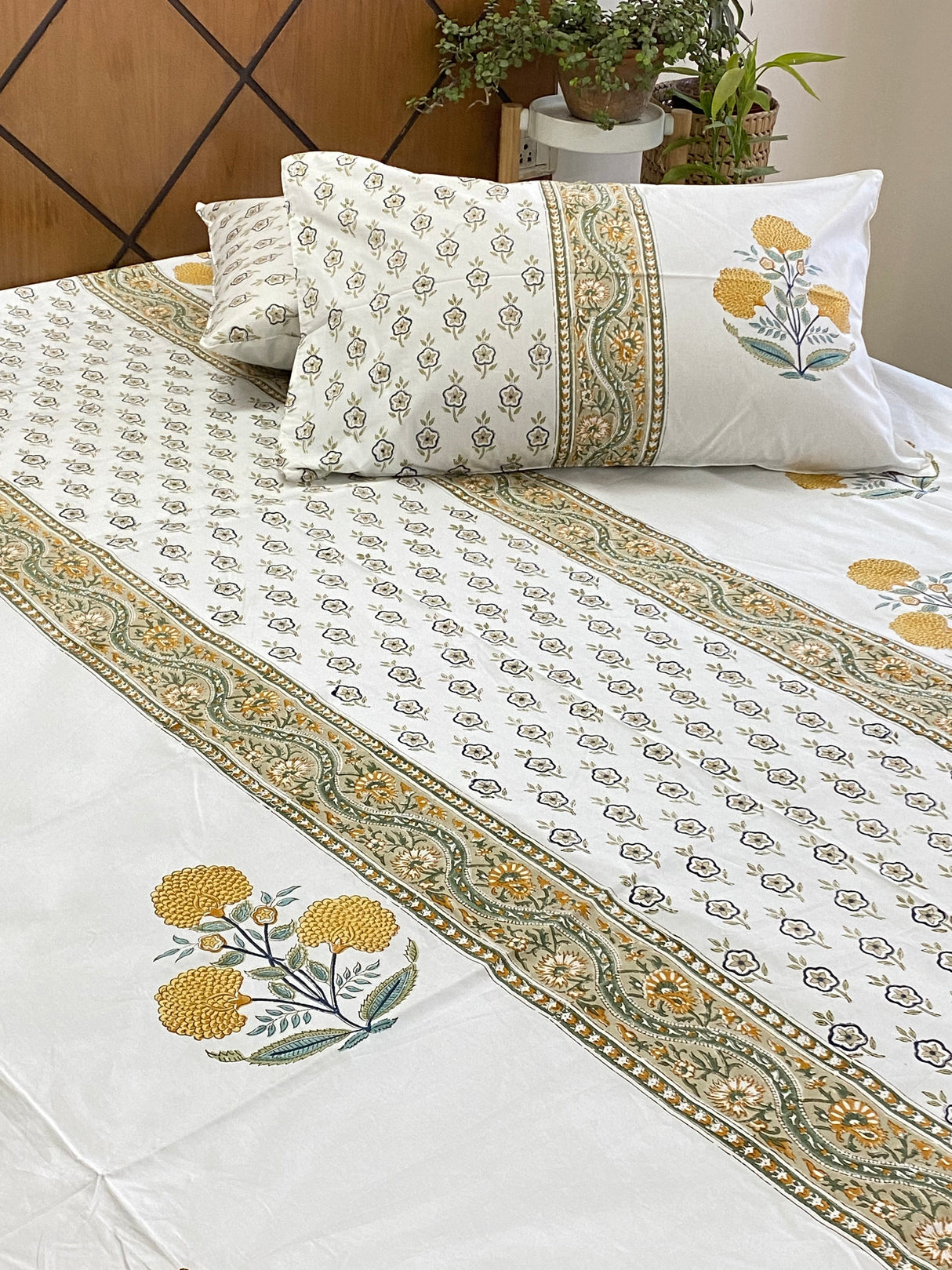 Blockprint Cotton Bedsheet