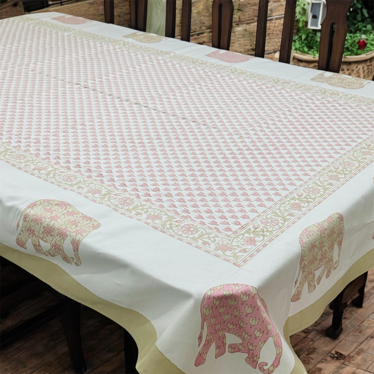Blockprint Table Cloth 8 Seater (108*60 inches)