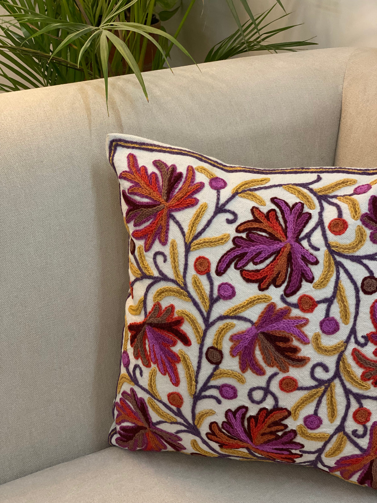 Kashmiri Cushion Cover -16*16 inches