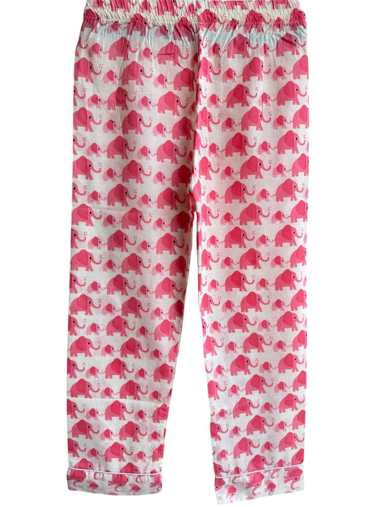 Pink Elephant Kids Night Suit Set