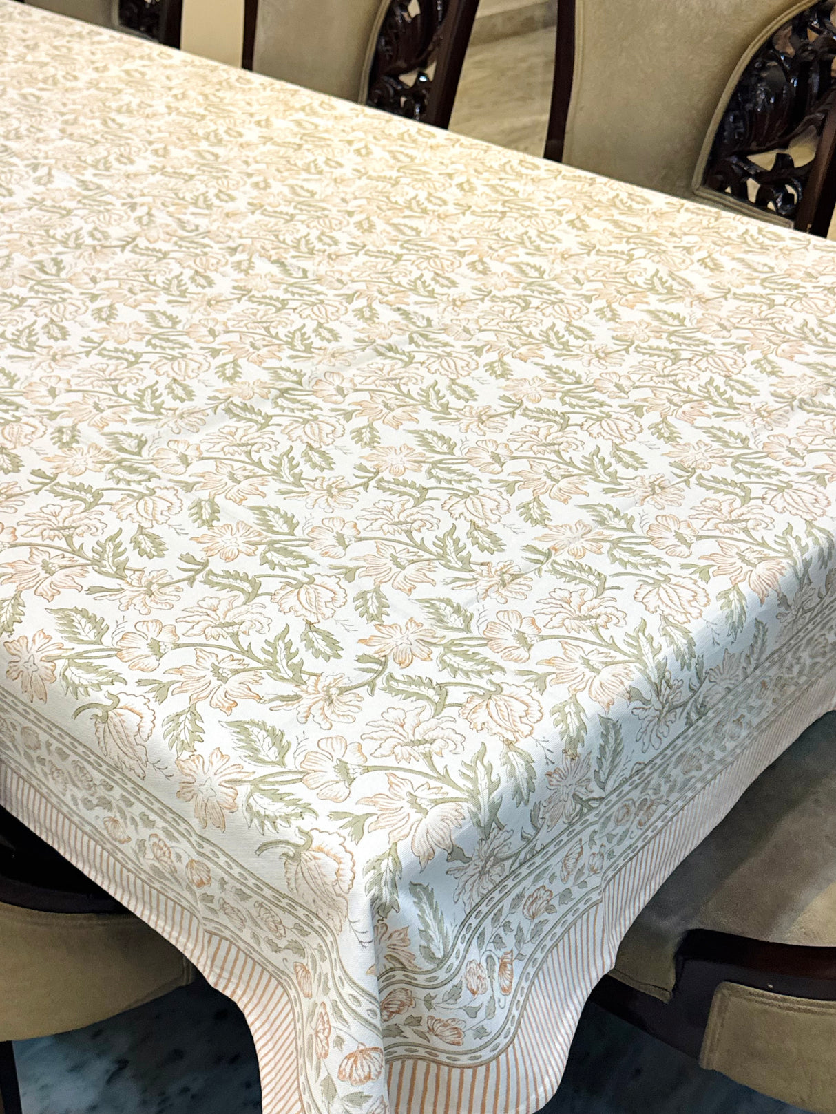 Blockprint Table Cloth 8 Seater (108*60 inches)