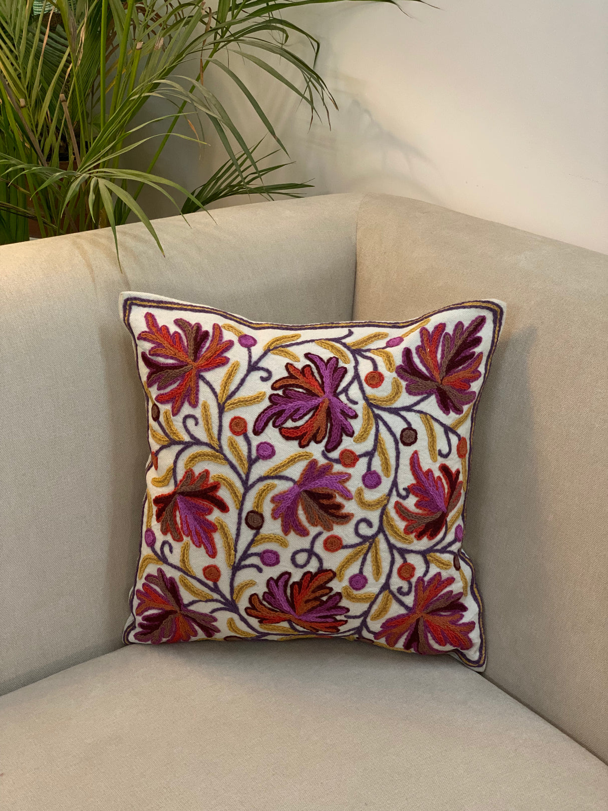 Kashmiri Cushion Cover -16*16 inches