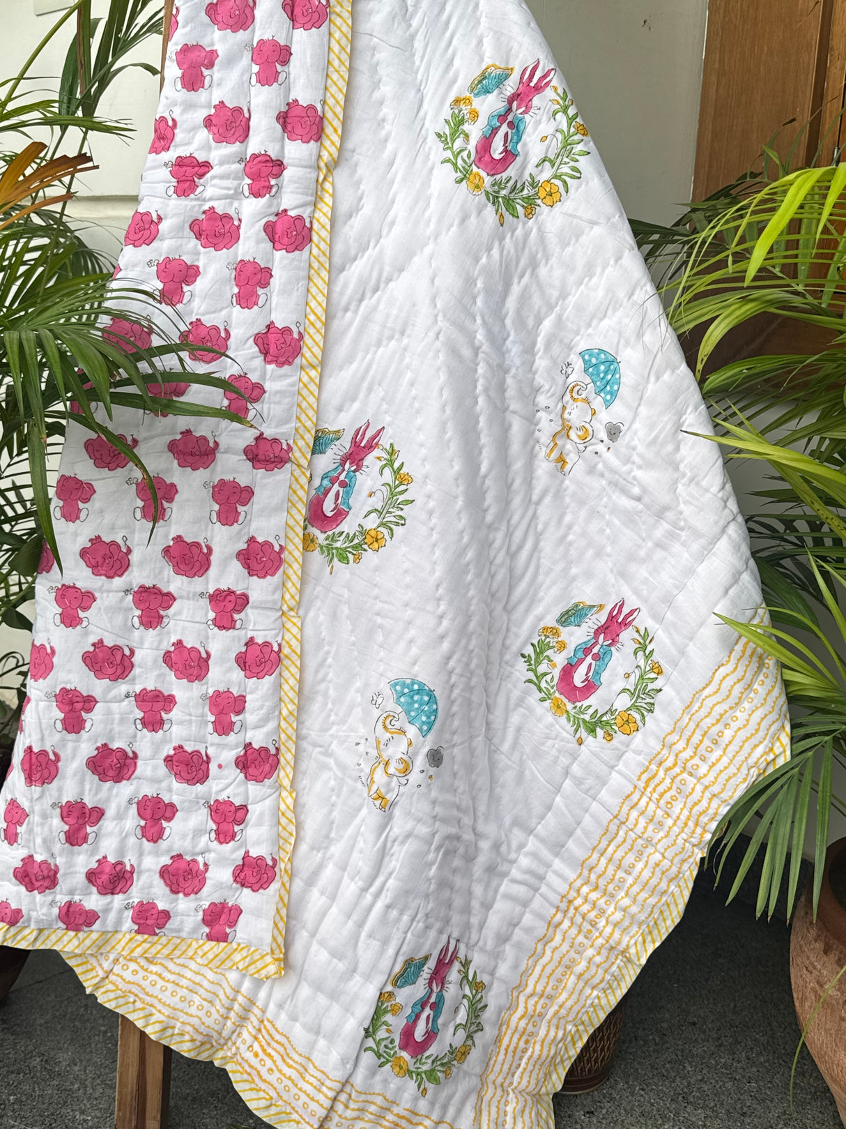 Peter Pan Rabbit Quilt Blockprint