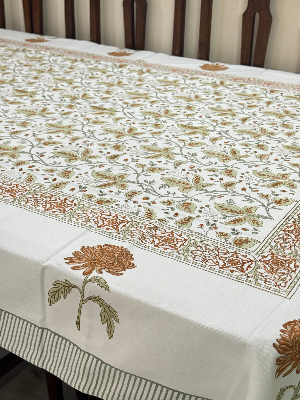 Blockprint Table Cloth 8 Seater (108*60 inches)