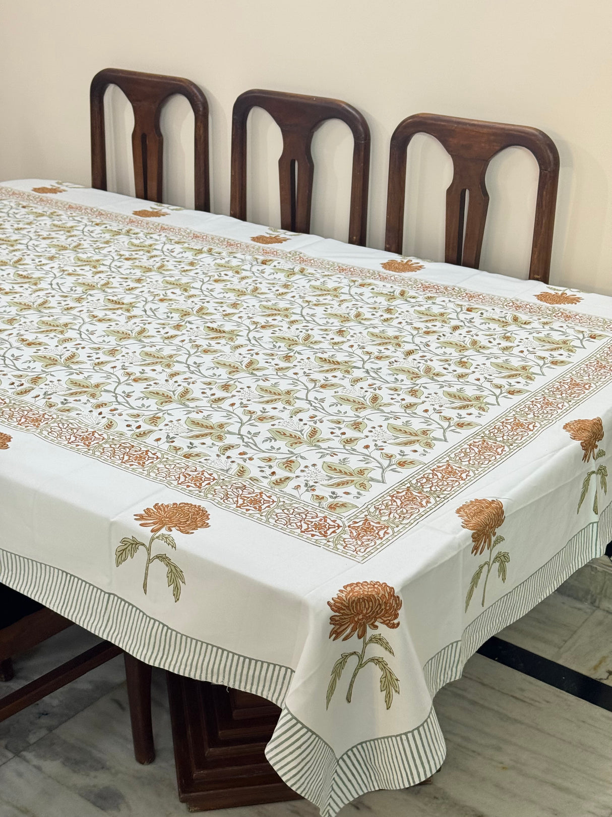 Blockprint Table Cloth 8 Seater (108*60 inches)