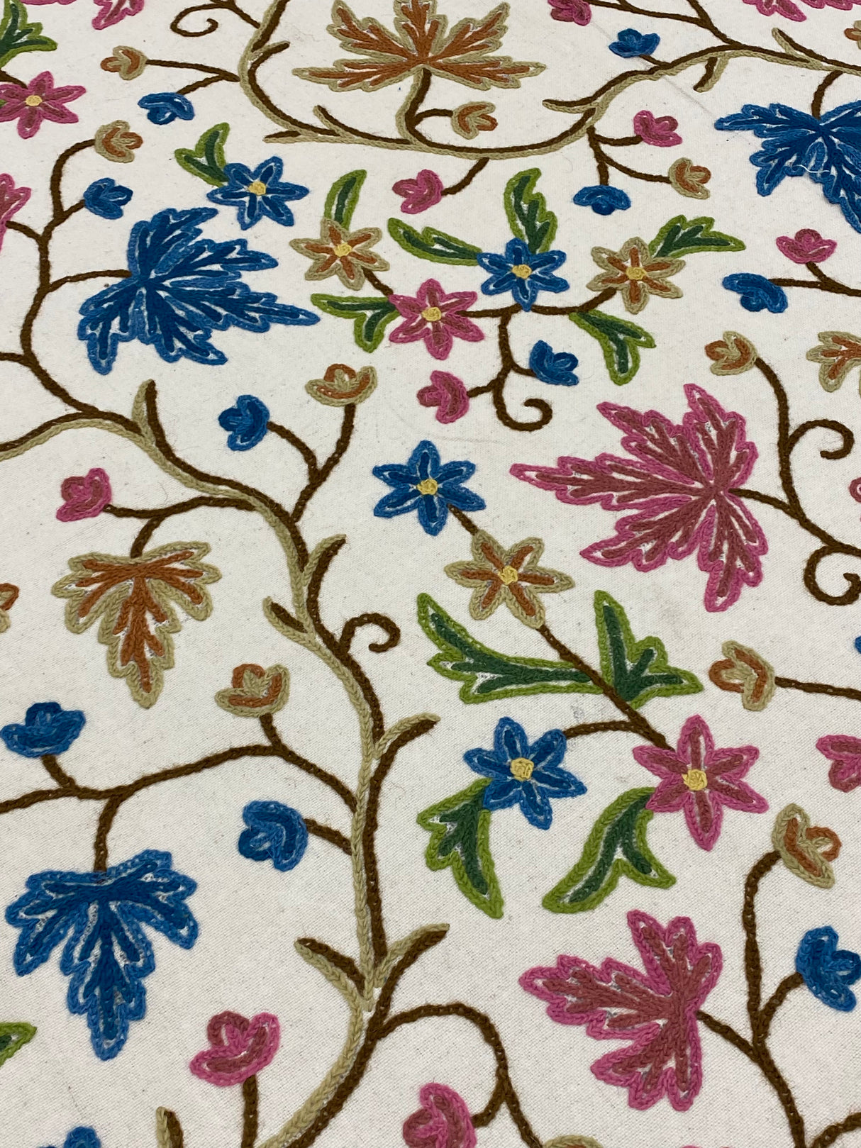 Kashmiri Embroidery Cotton Bedcover