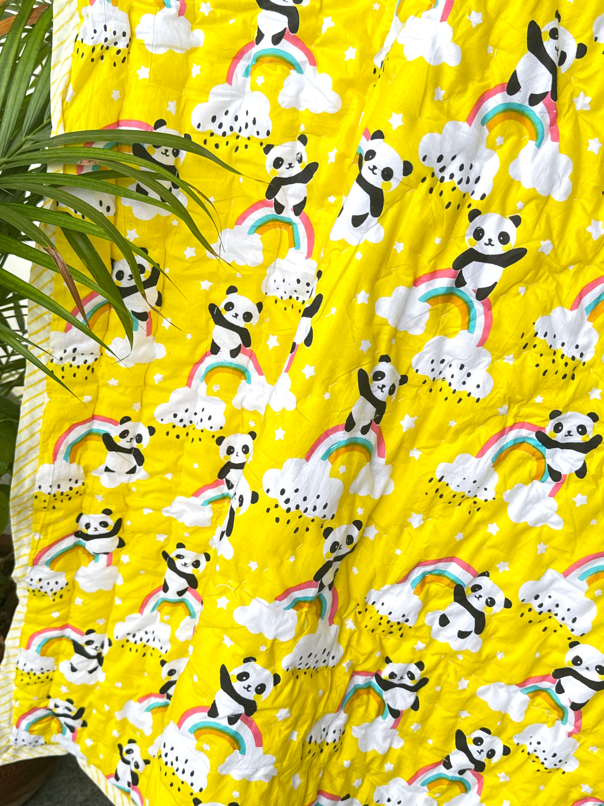 Yellow Panda Kids Quilt