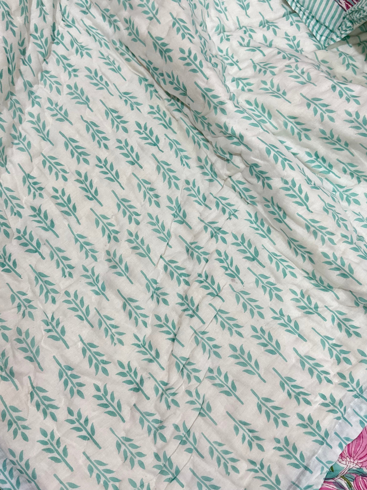 Blockprint Bedsheet & Quilt Set