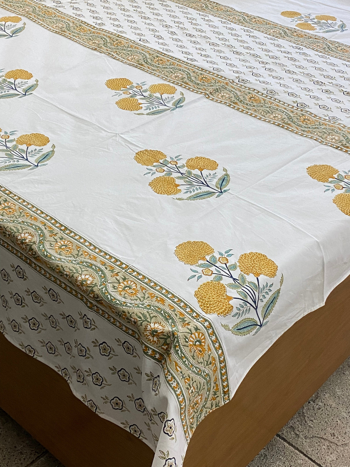 Blockprint Cotton Bedsheet