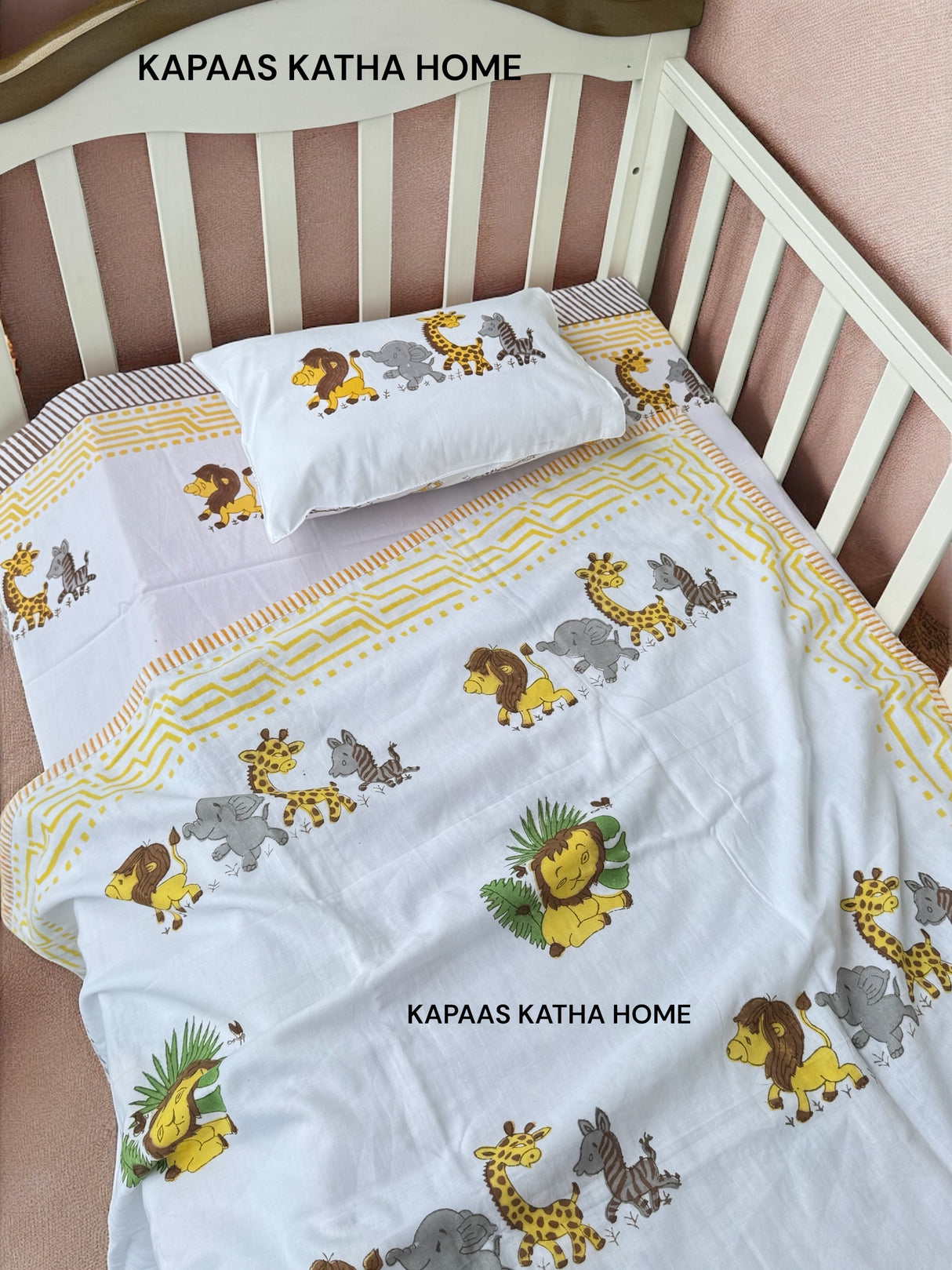 Lion King- Baby Cot Bedding (cot sheet, dohar, pillowcase)