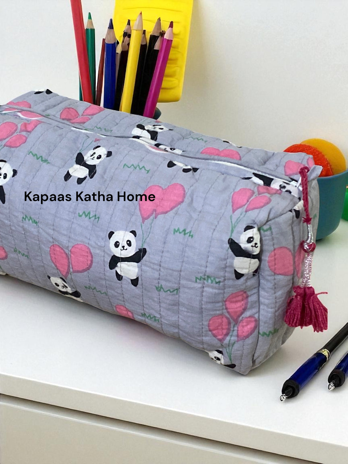Playful Panda LARGE Pouch