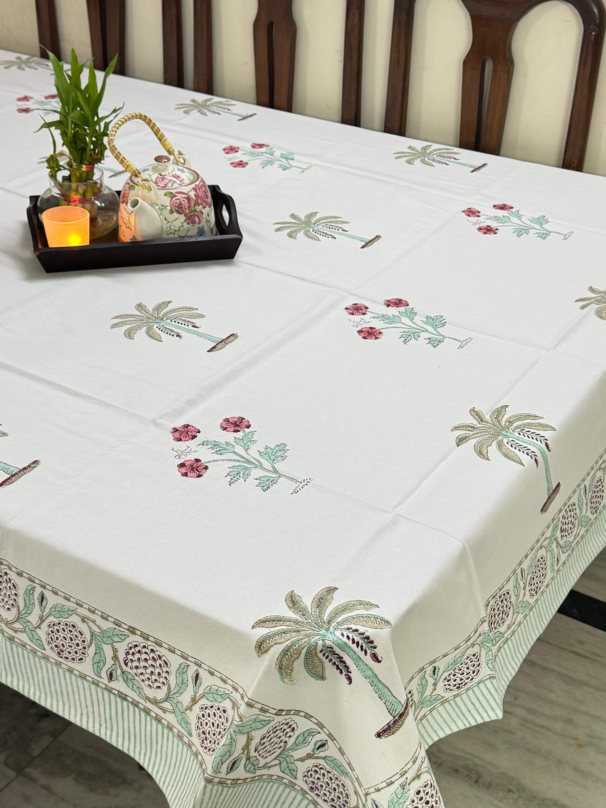 Blockprint Table Cloth 8 Seater (108*60 inches)