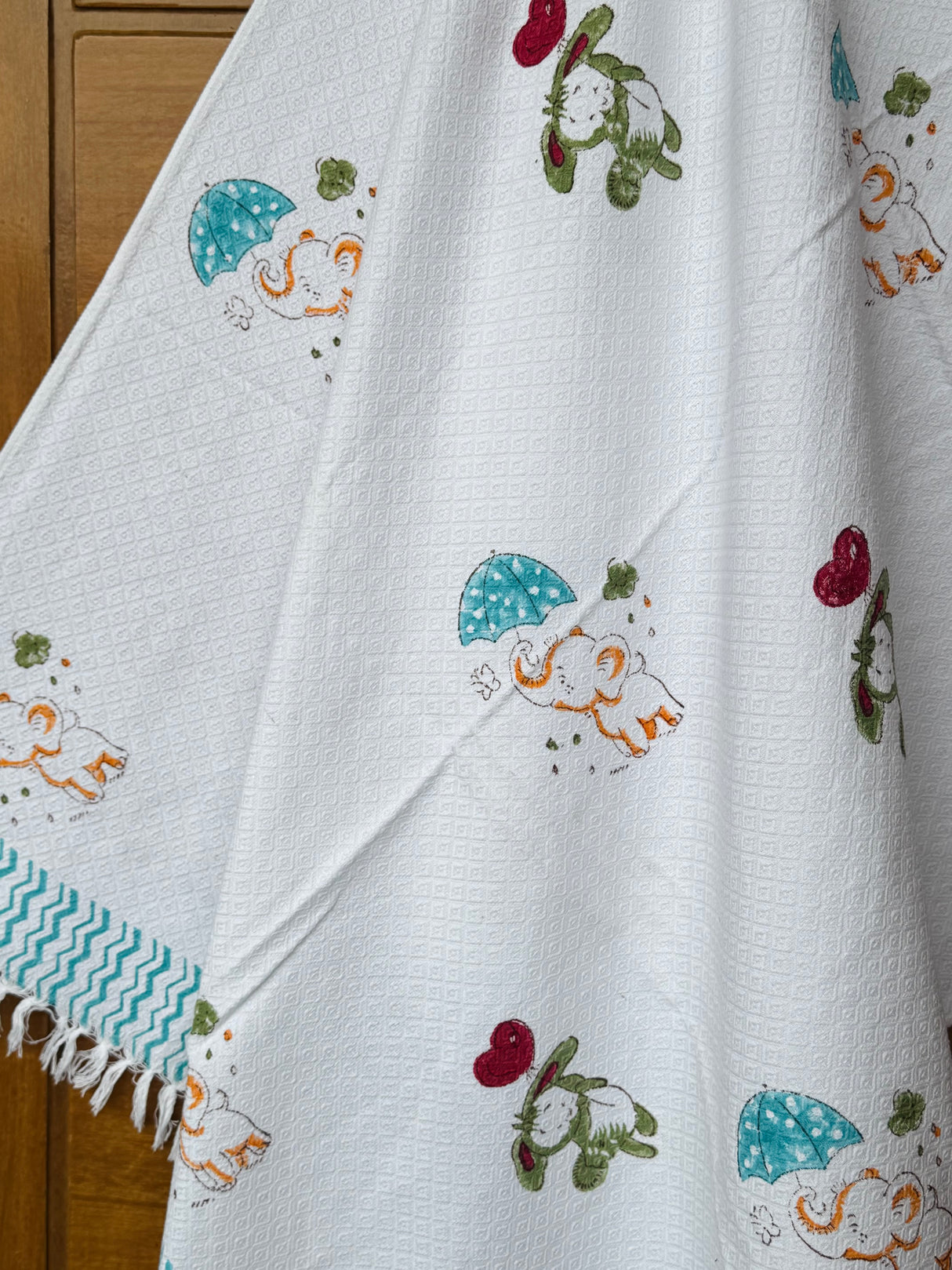 Rabbit Elephant Theme Kids Cotton Towel