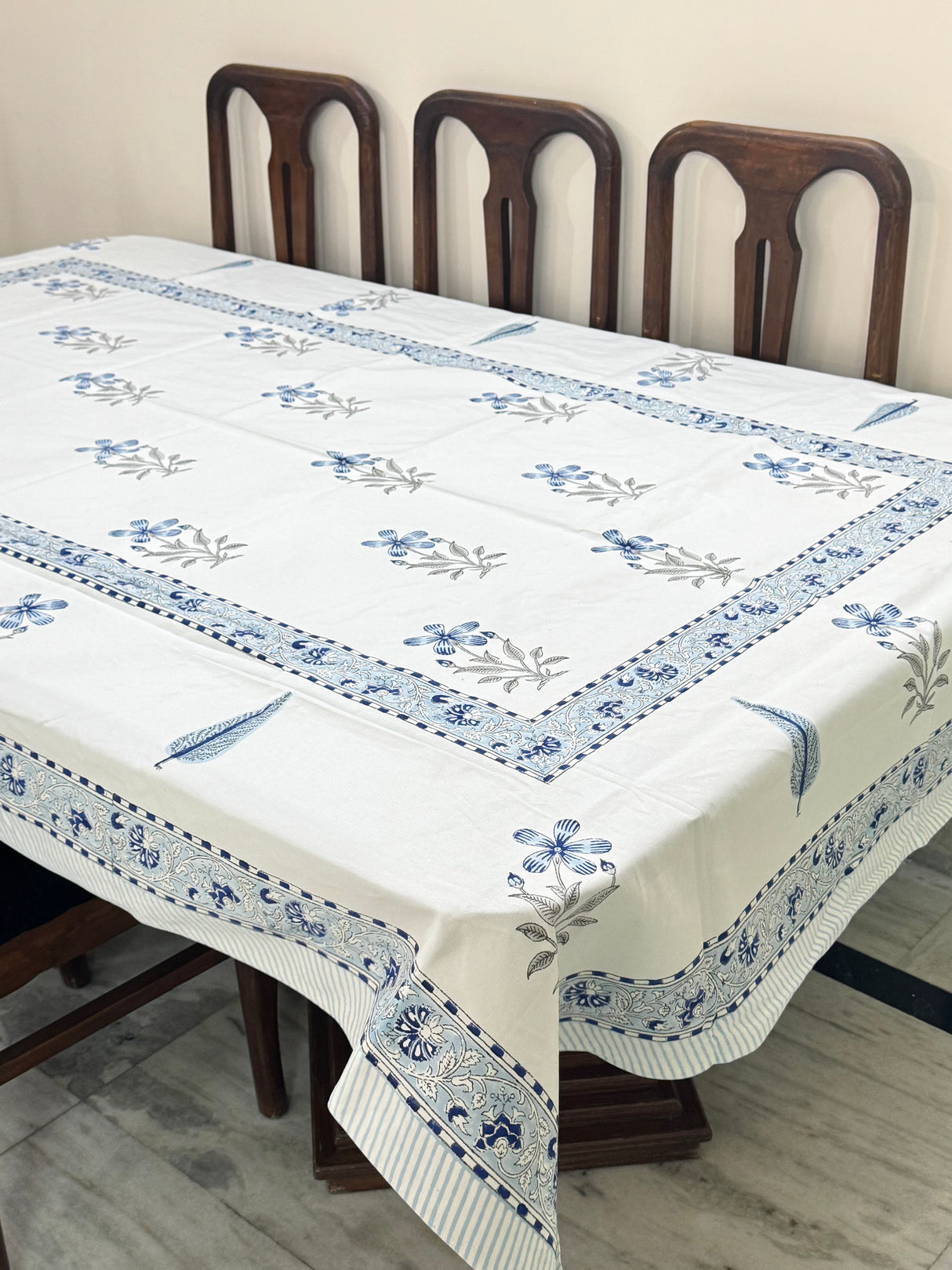 Blockprint Table Cloth 6 Seater (90*60 inches)