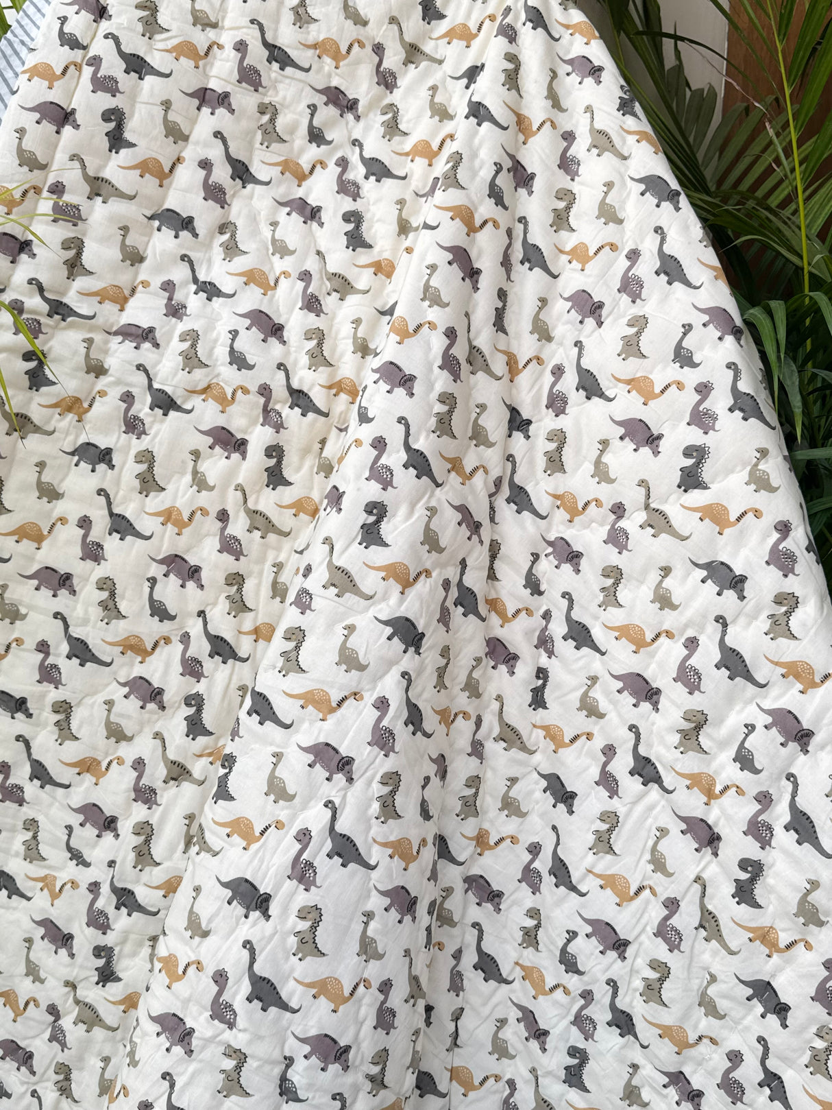 Dinosaur Chevron Kids Quilt