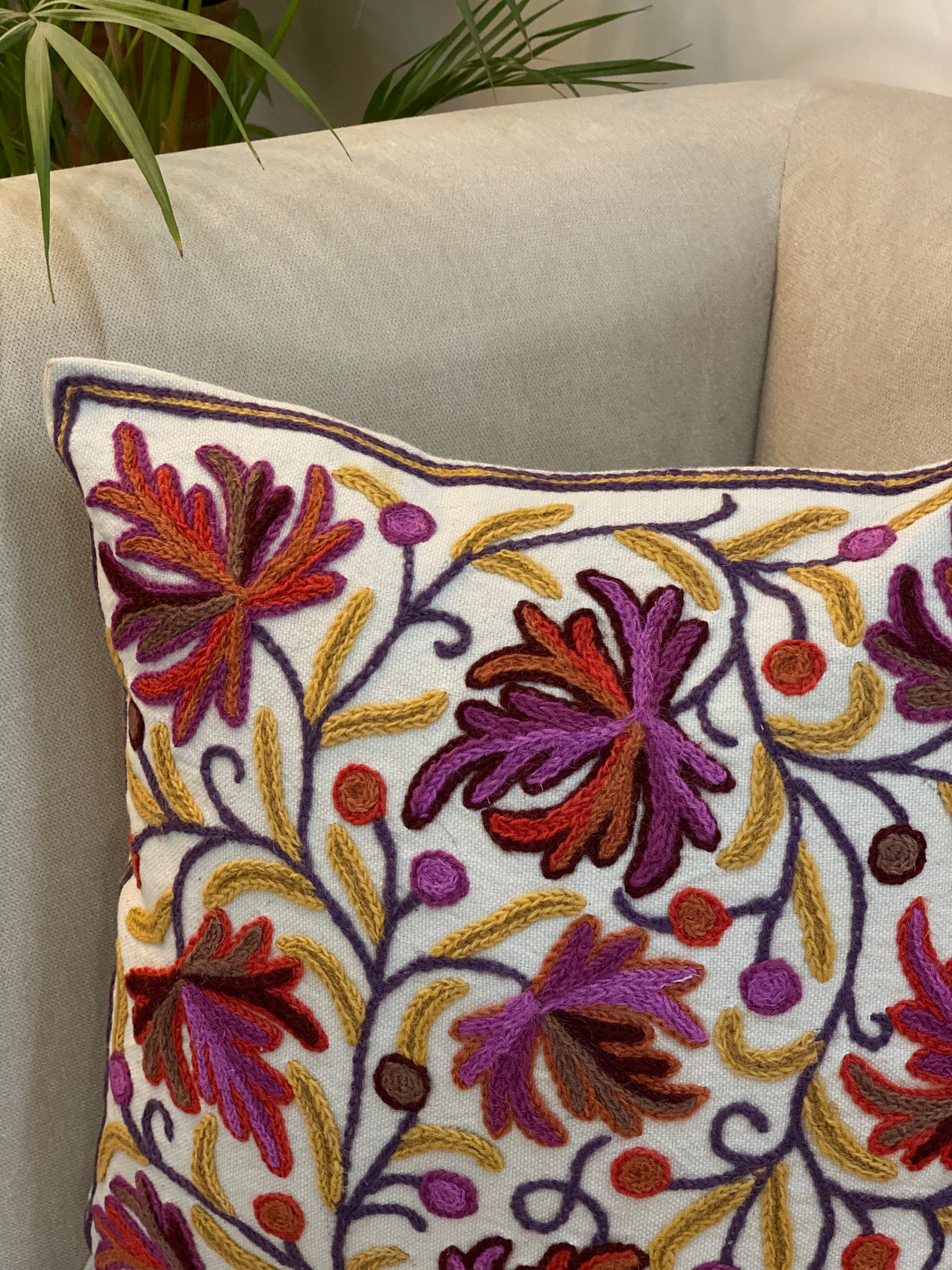 Kashmiri Cushion Cover -16*16 inches