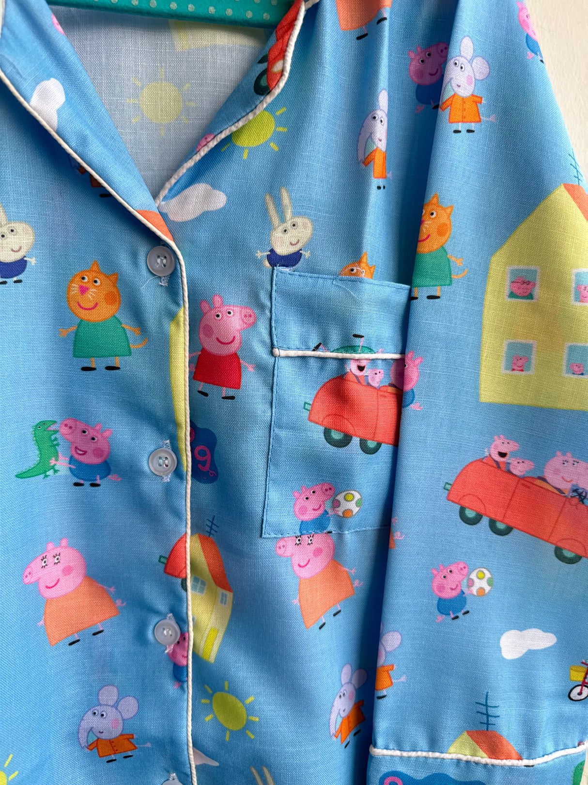 Blue Peppa Pig Family Kids Night Suit Set