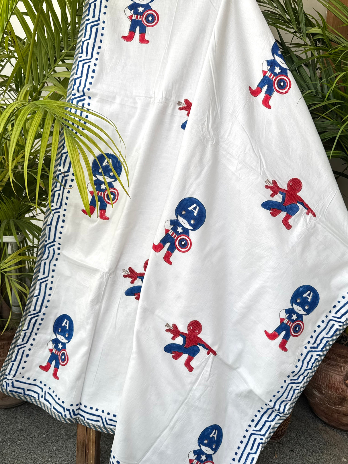 Spiderman Captain America- Layered Kids Blanket