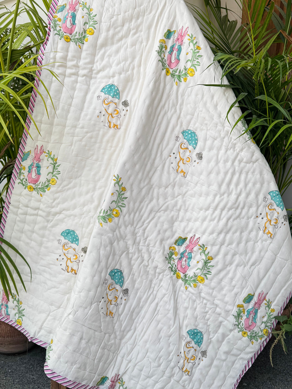 Peter Rabbit Jungle Kids Quilt Blockprint