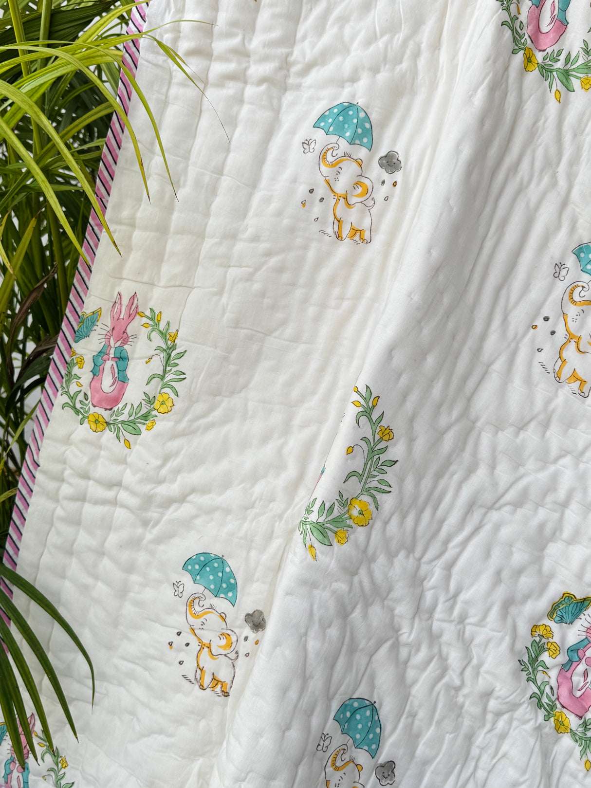 Peter Rabbit Jungle Kids Quilt Blockprint