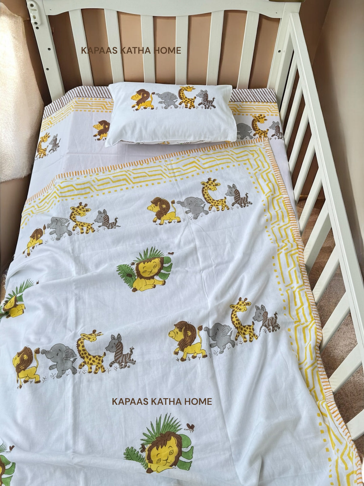 Lion King- Baby Cot Bedding (cot sheet, dohar, pillowcase)