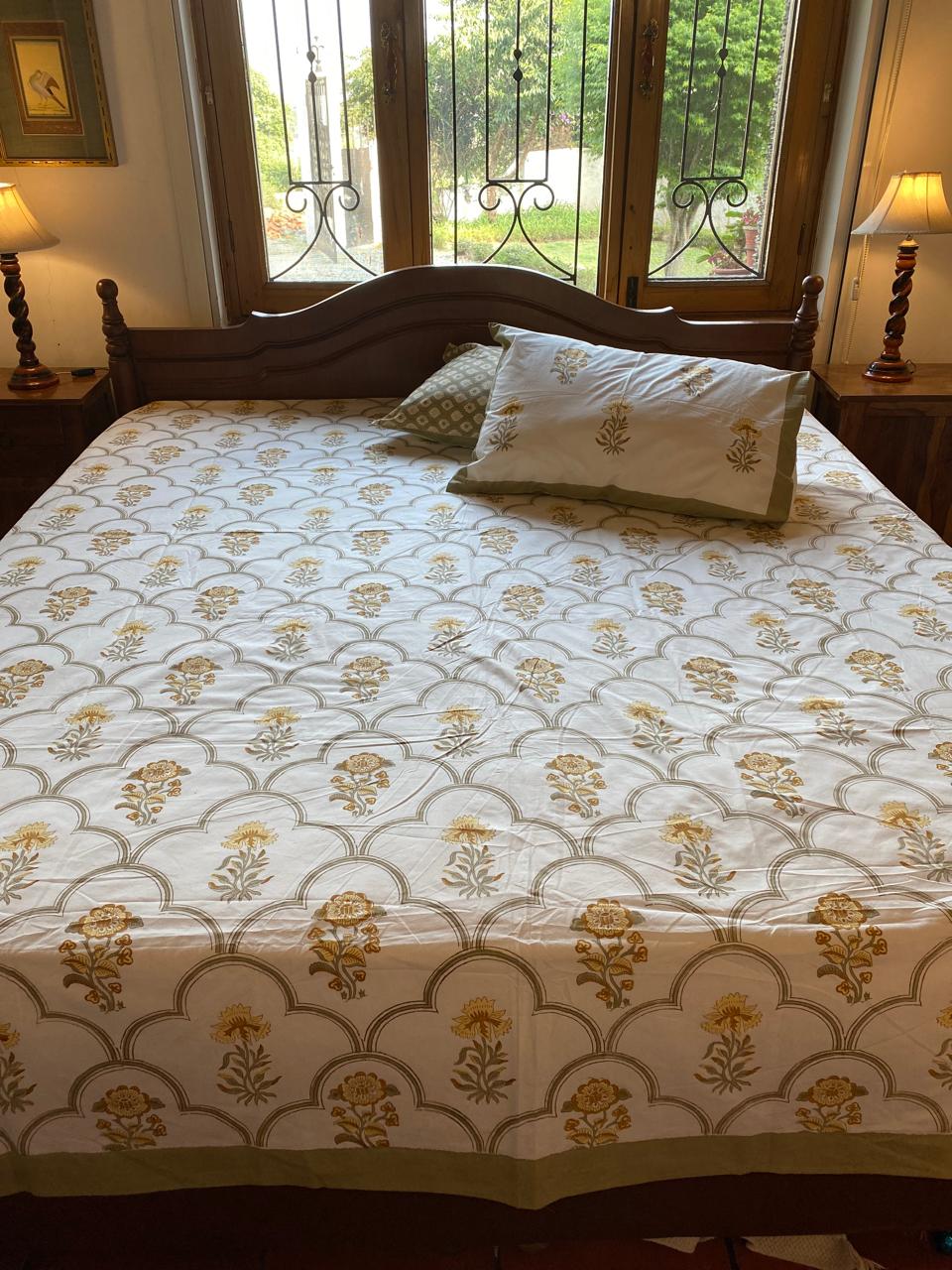 Blockprint Cotton Bedsheet