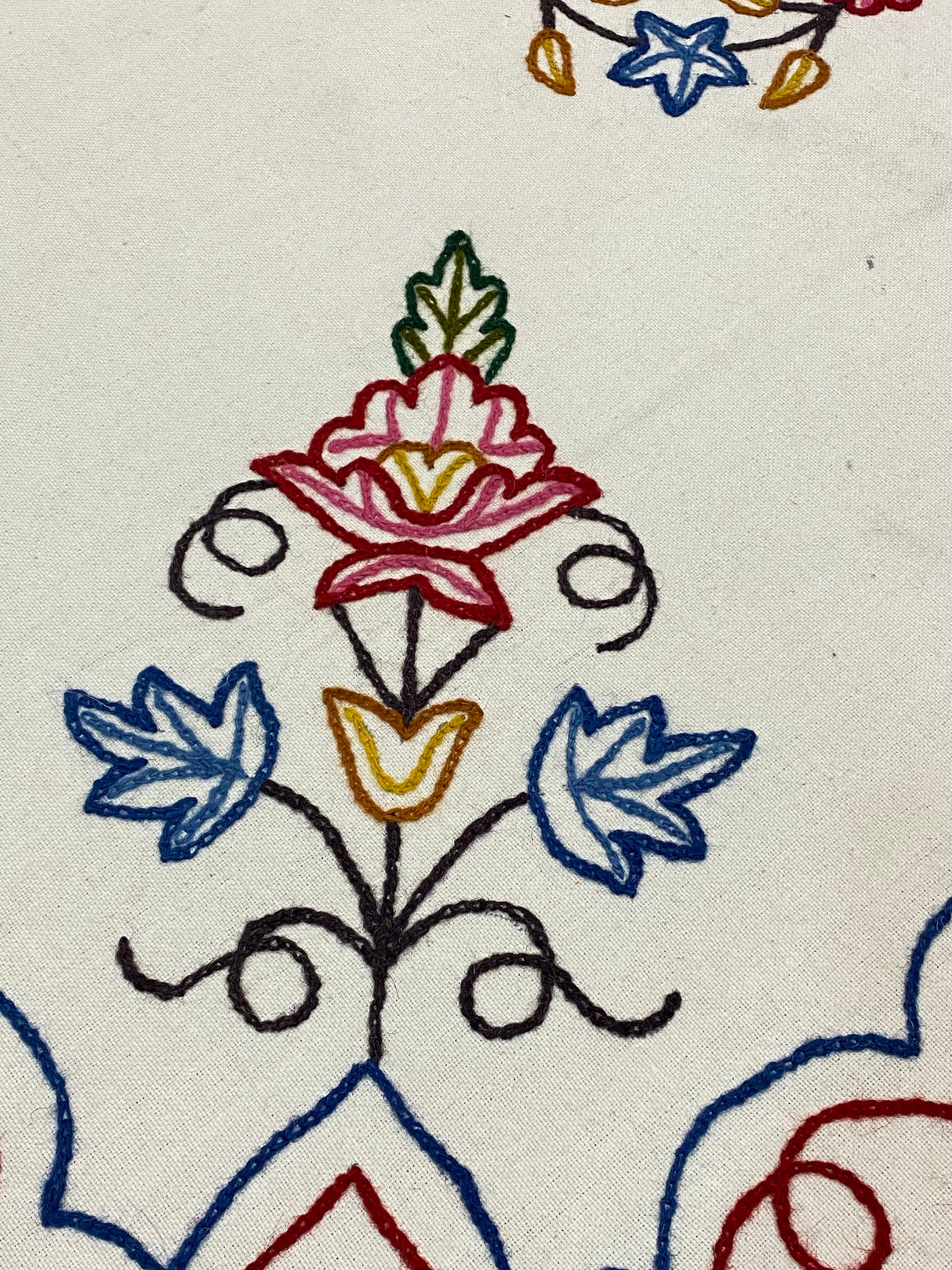 Kashmiri Embroidery Cotton Bedcover