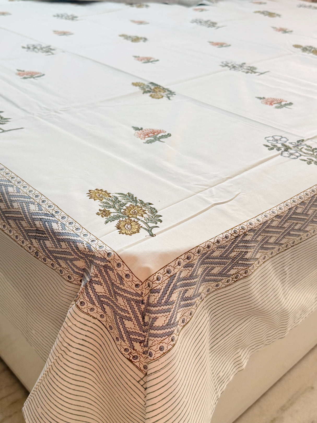 Blockprint Cotton Bedsheet