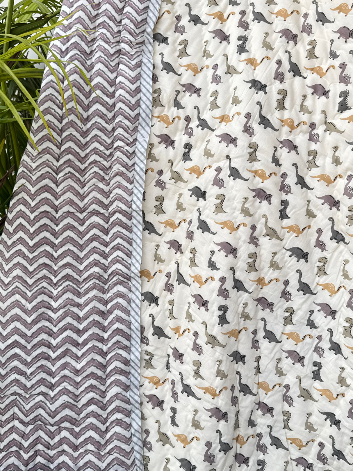 Dinosaur Chevron Kids Quilt