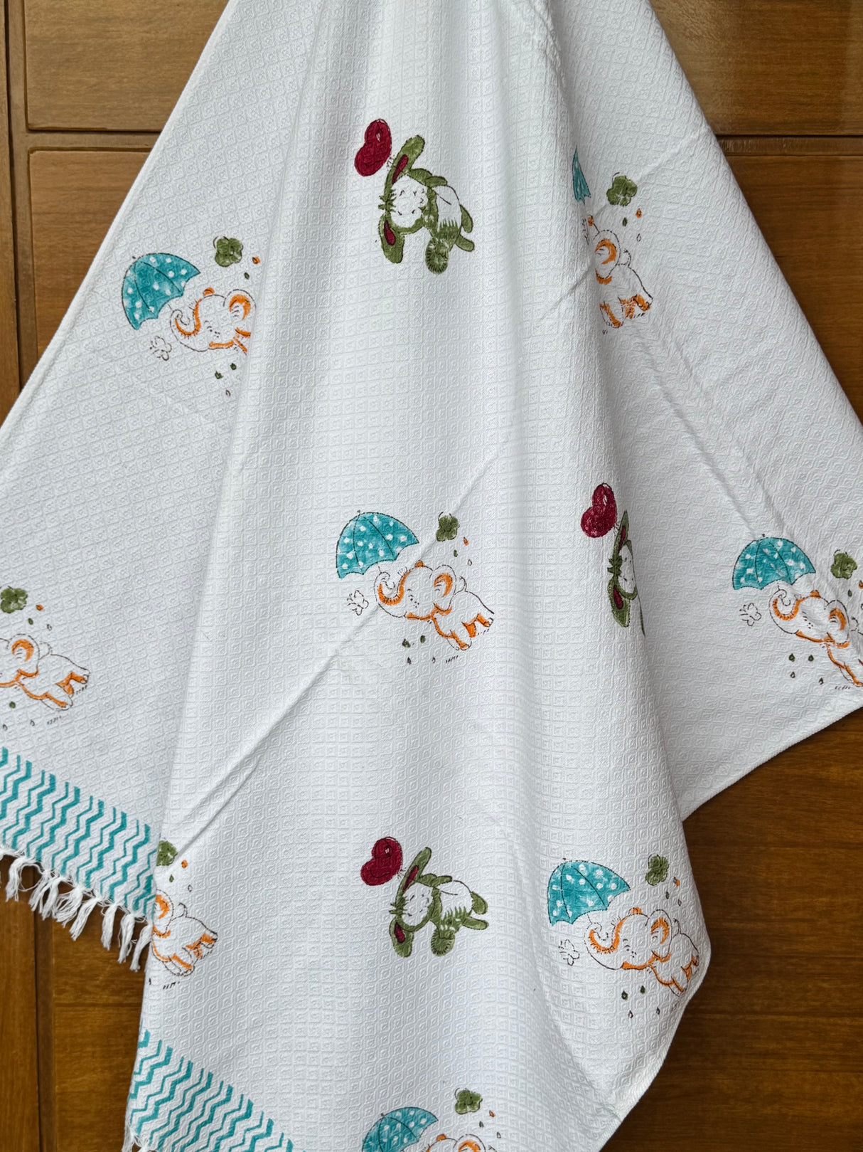 Rabbit Elephant Theme Kids Cotton Towel