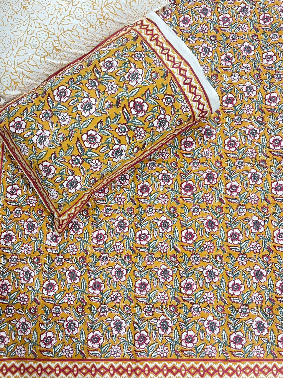 Blockprint Cotton Bedsheet