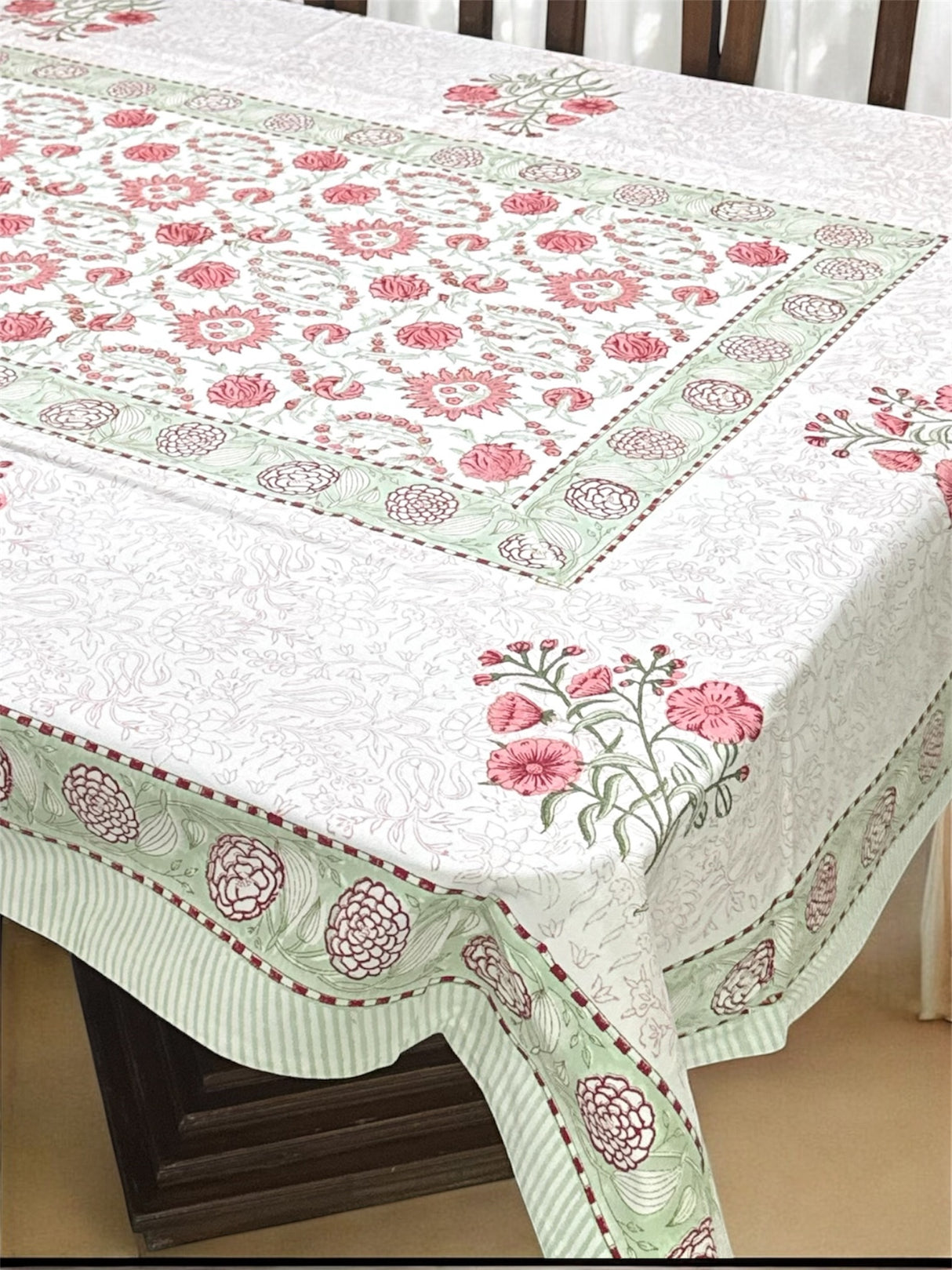 Blockprint Table Cloth 8 Seater (108*60 inches)