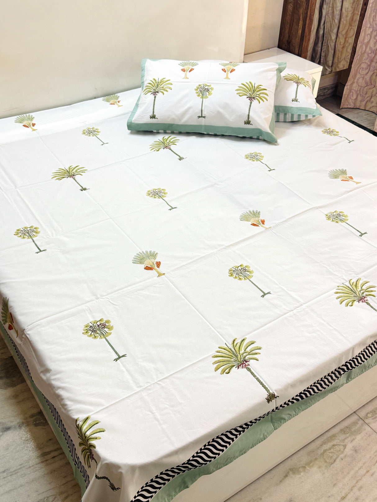 Blockprint Cotton Bedsheet