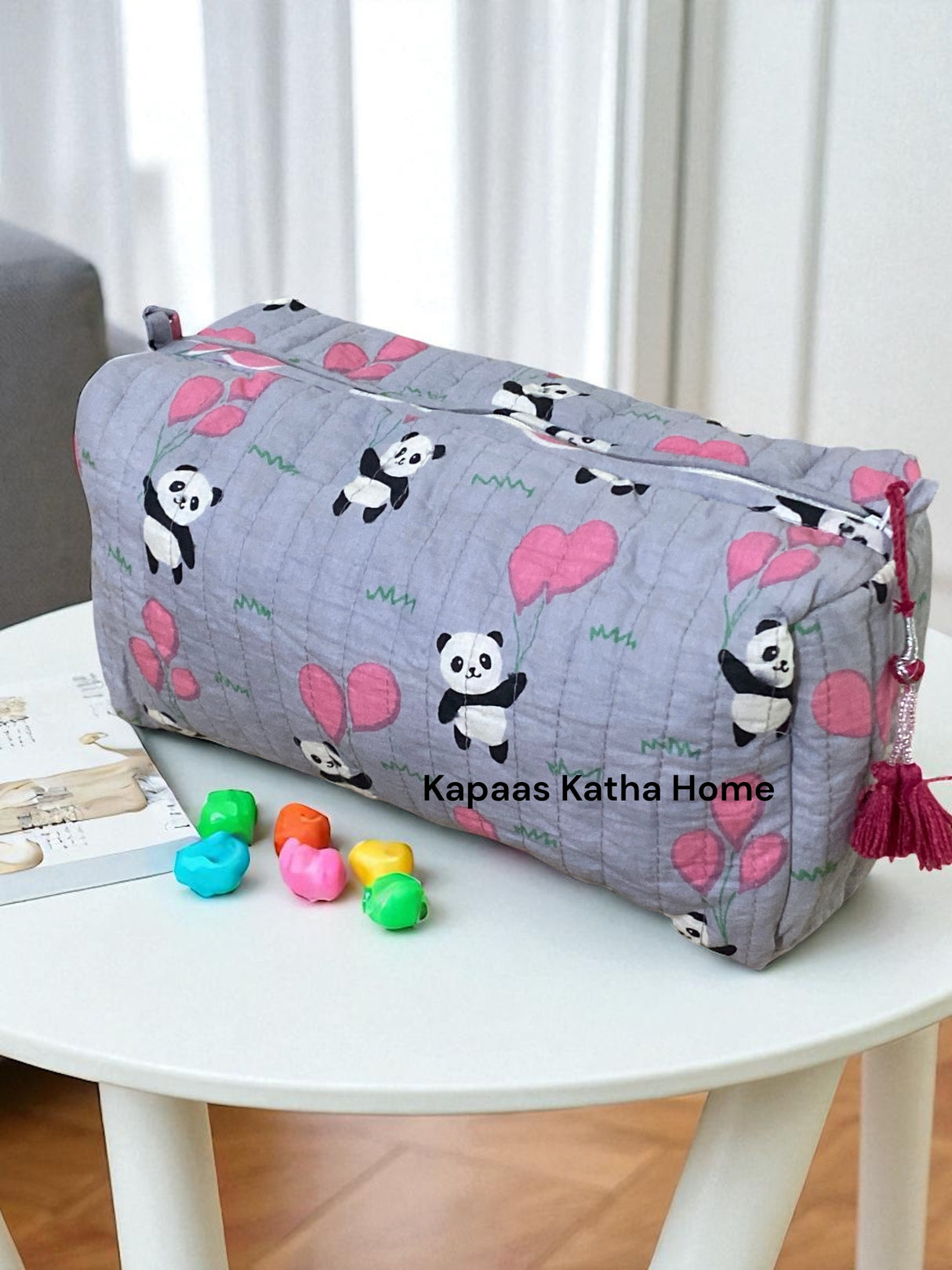 Playful Panda LARGE Pouch