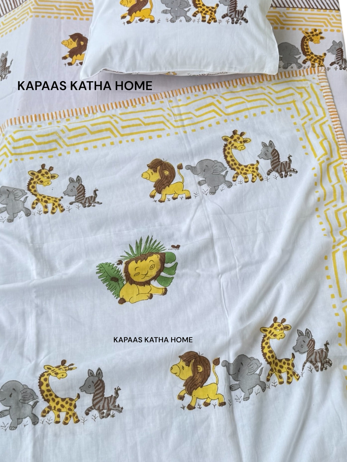 Lion King- Baby Cot Bedding (cot sheet, dohar, pillowcase)