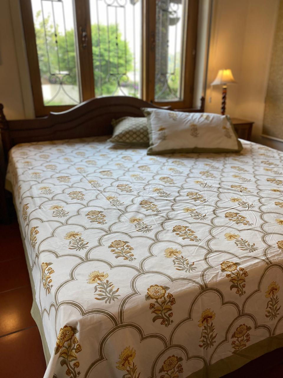 Blockprint Cotton Bedsheet