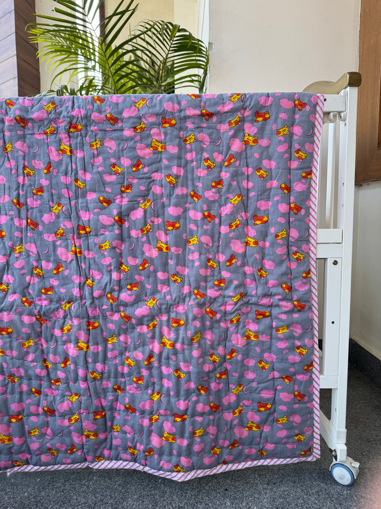 Space Theme Kids Quilt Handblock