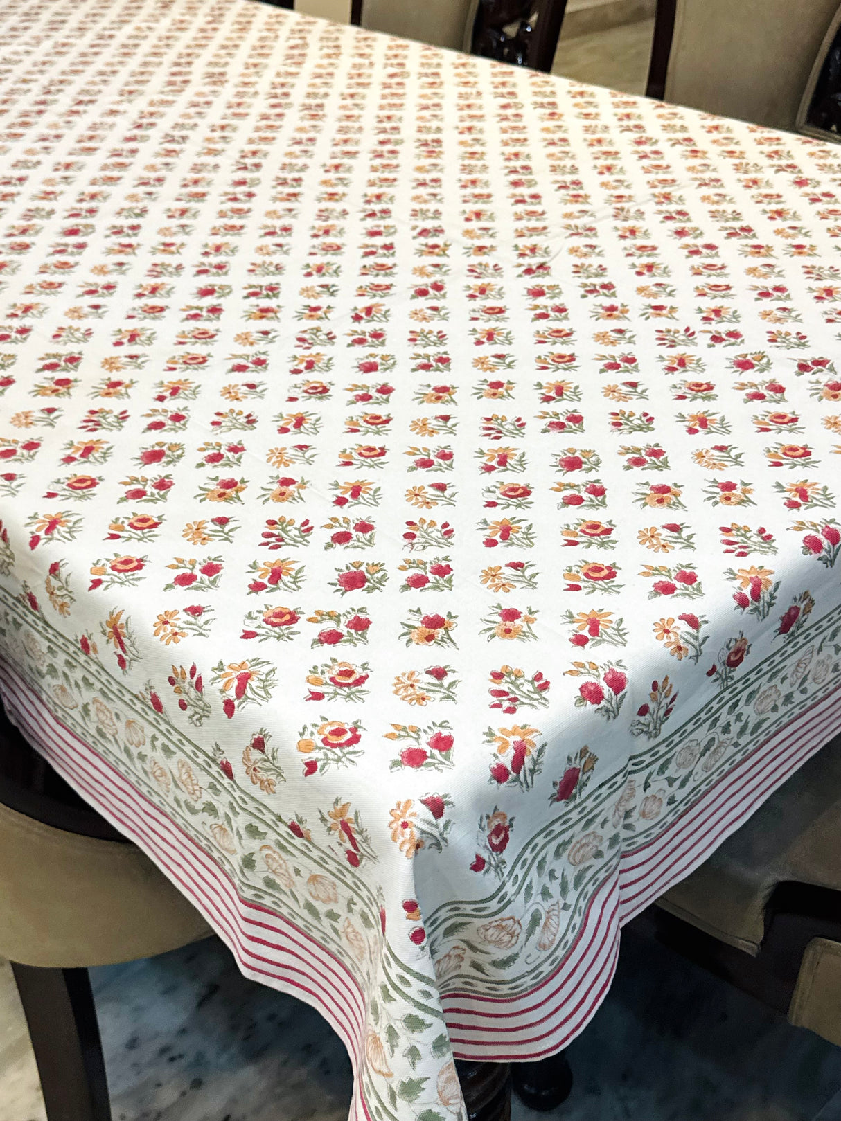 Blockprint Table Cloth 8 Seater (108*60 inches)