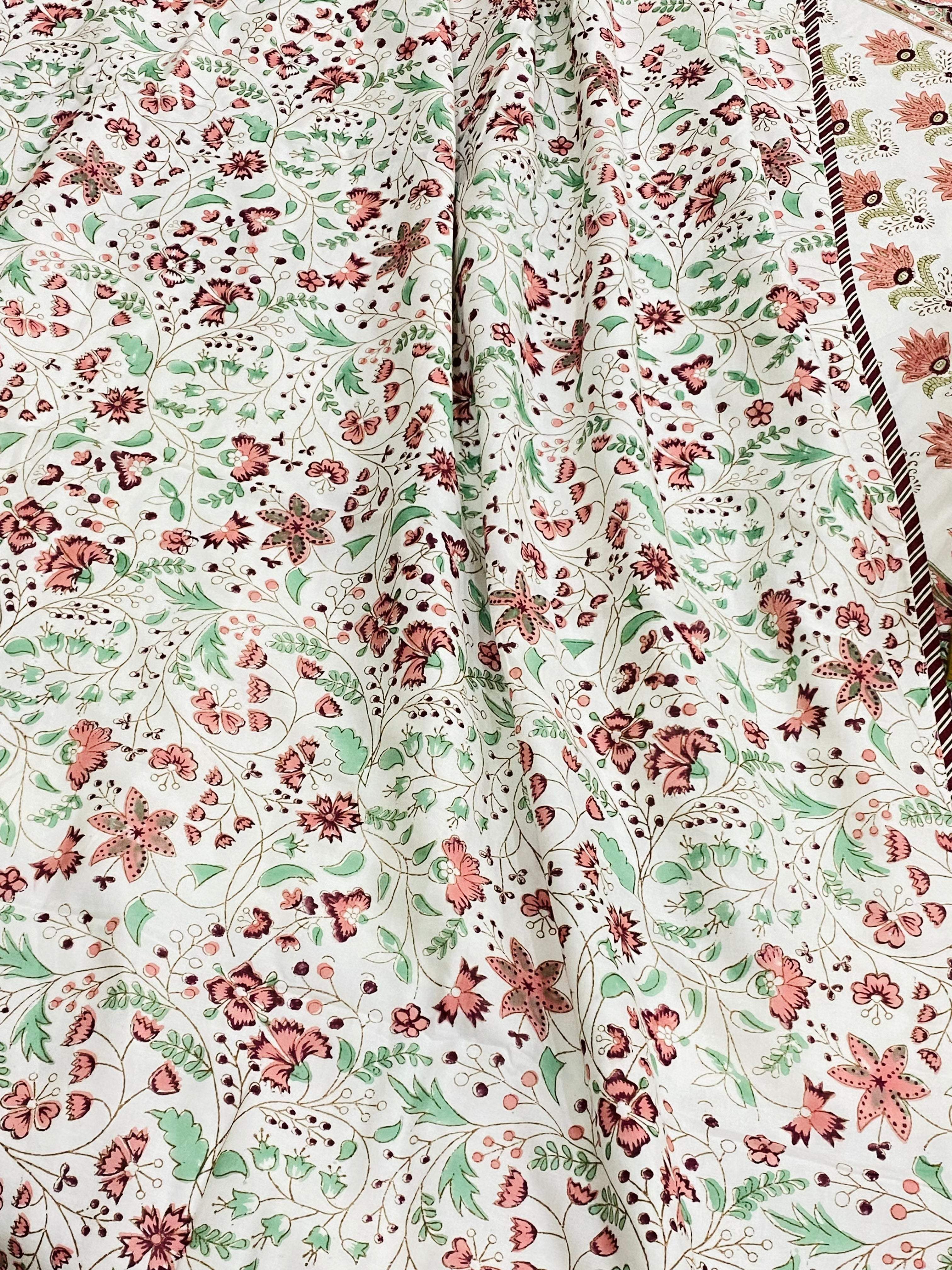 Blockprint Cotton Dohar- Double Size (90*108 inches)