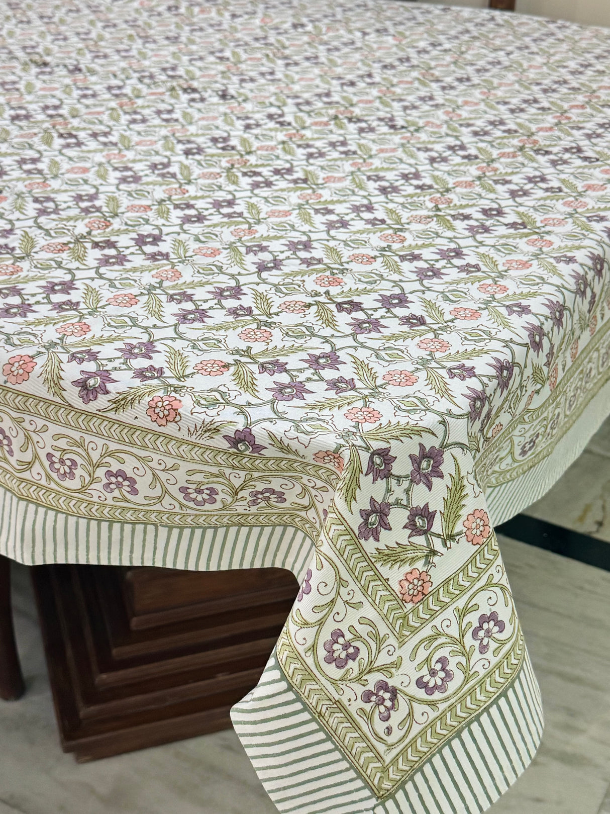 Blockprint Table Cloth 8 Seater (108*60 inches)